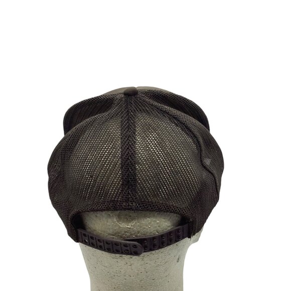 Vtg Brown Steel Company Construction Trucker Hat Mesh Snapback Adjustable Ohio - Picture 6 of 7